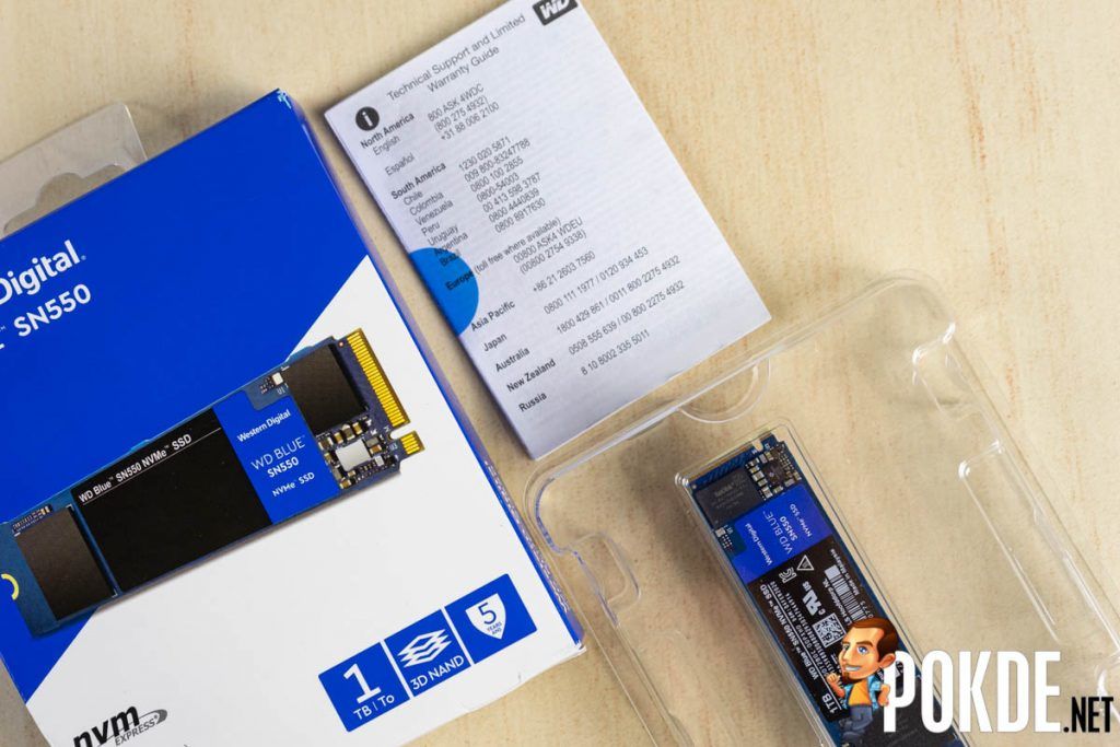 wd blue sn550 package