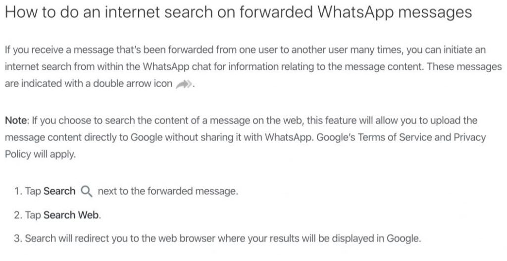 WhatsApp Accidentally Confirms New Feature with Forwarded Messages