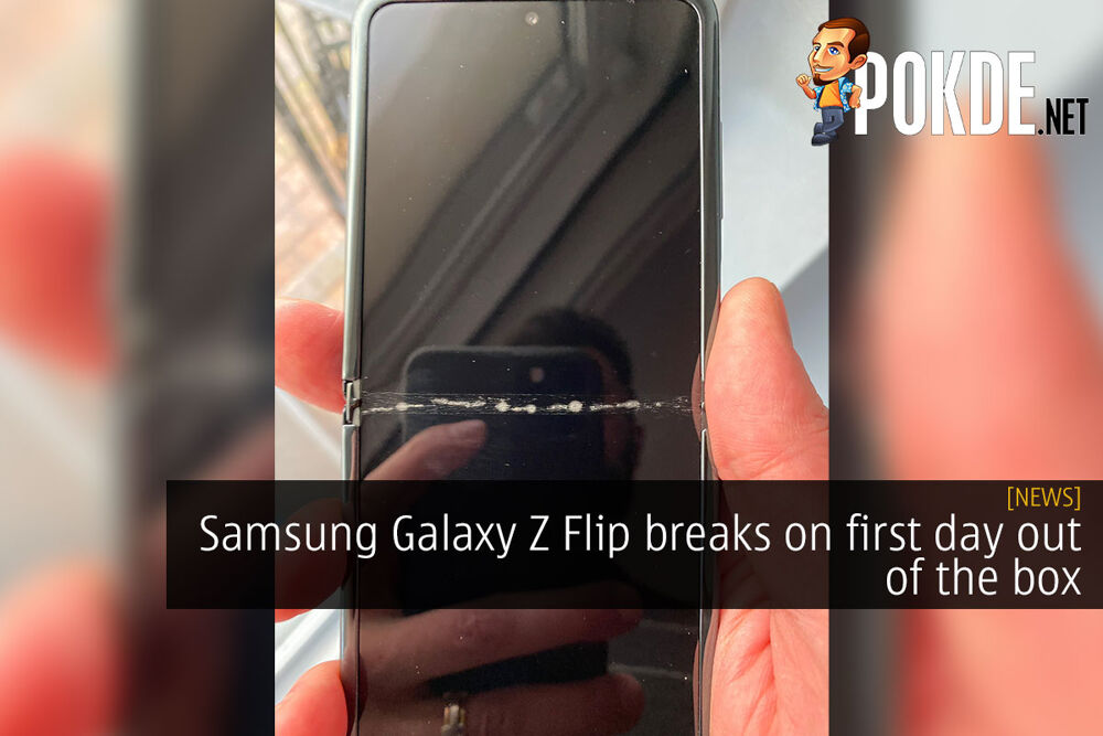 galaxy z flip broken screen