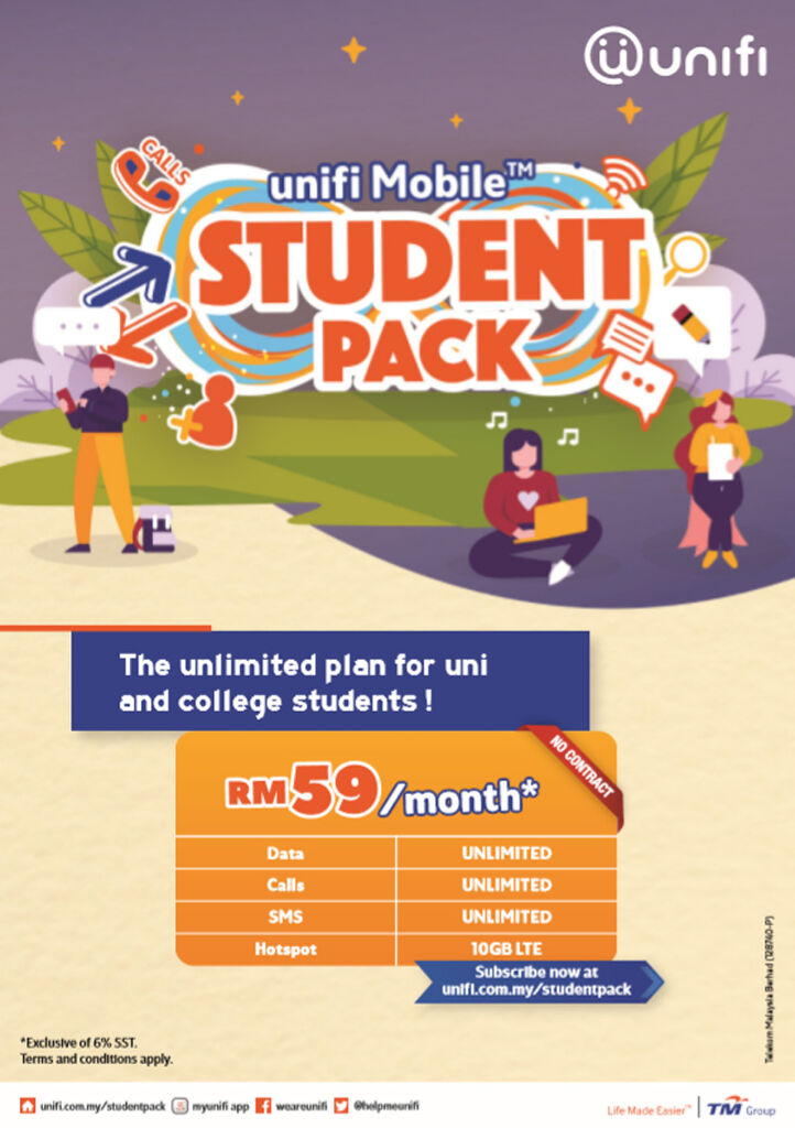 unifi Introduces New Mobile Plan With Unlimited Connectivity For Students At RM59/month 20