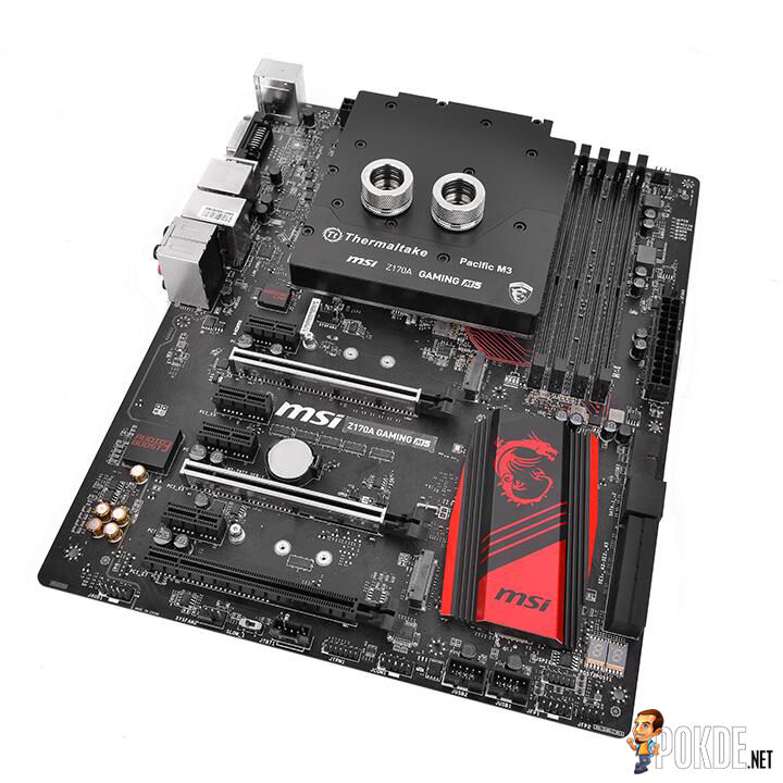 Thermaltake exclusively design the Pacific M3 motherboard water block for MSI board 23