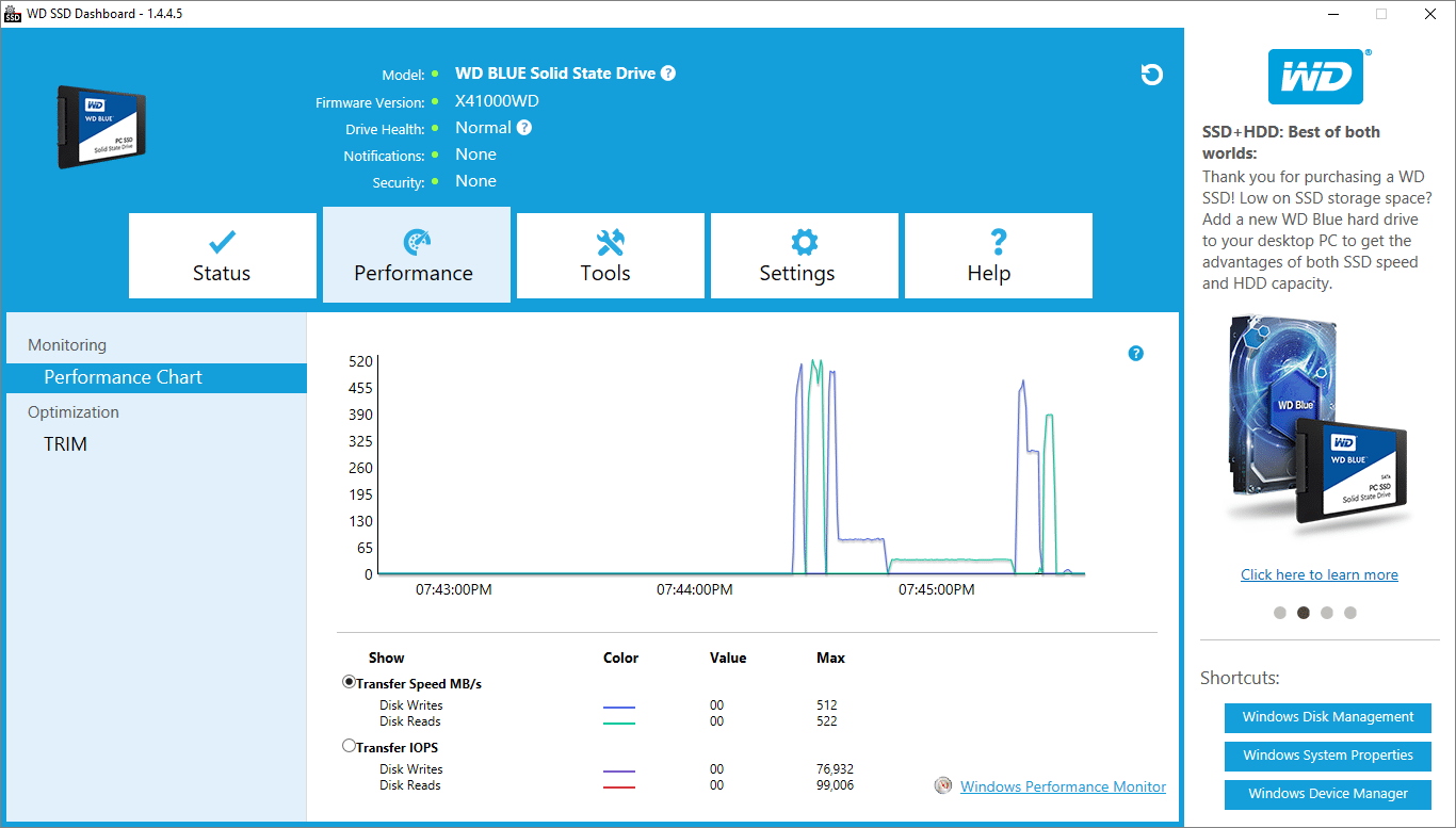 WD SSD Dashboard 5.3.2.4 download the new for android