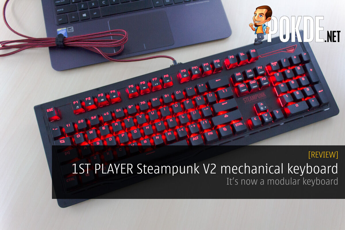 1ST PLAYER Steampunk V2 mechanical keyboard review — it's now modular 25