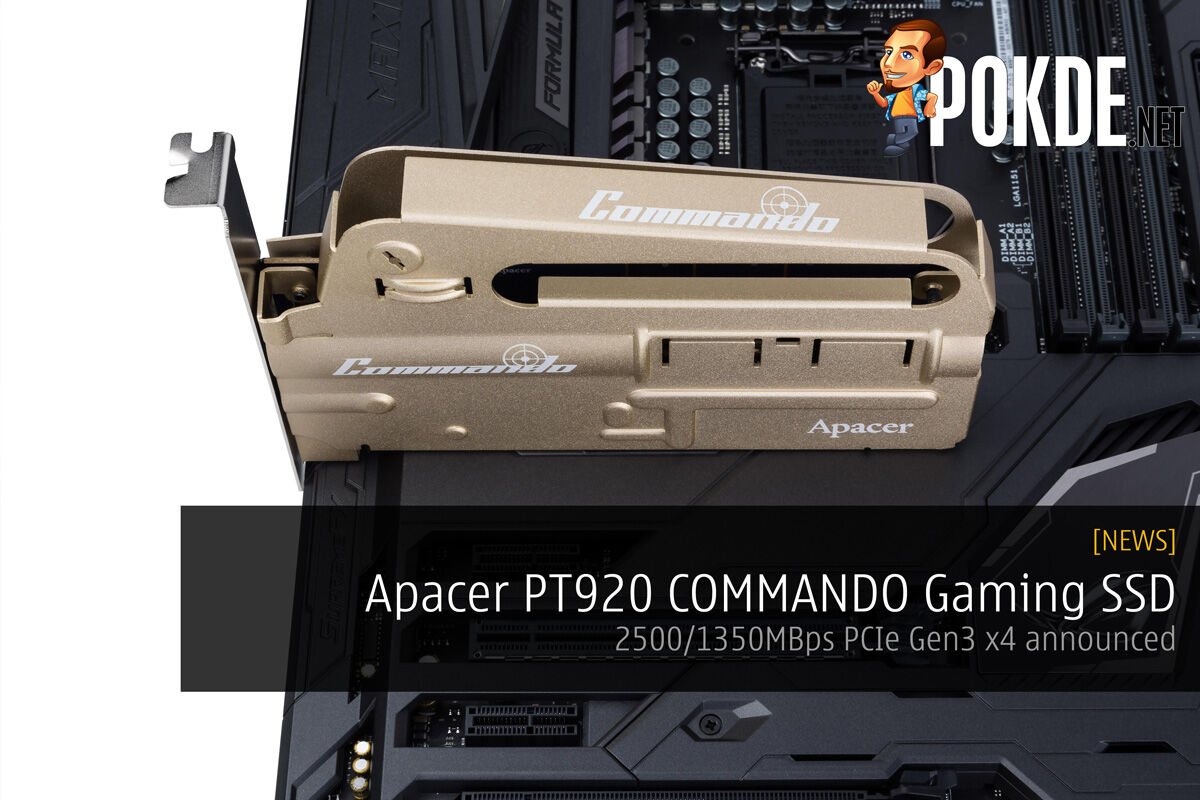 Apacer PT920 COMMANDO Gaming SSD; 2500/1350MBps PCIe Gen3 x4 announced 23