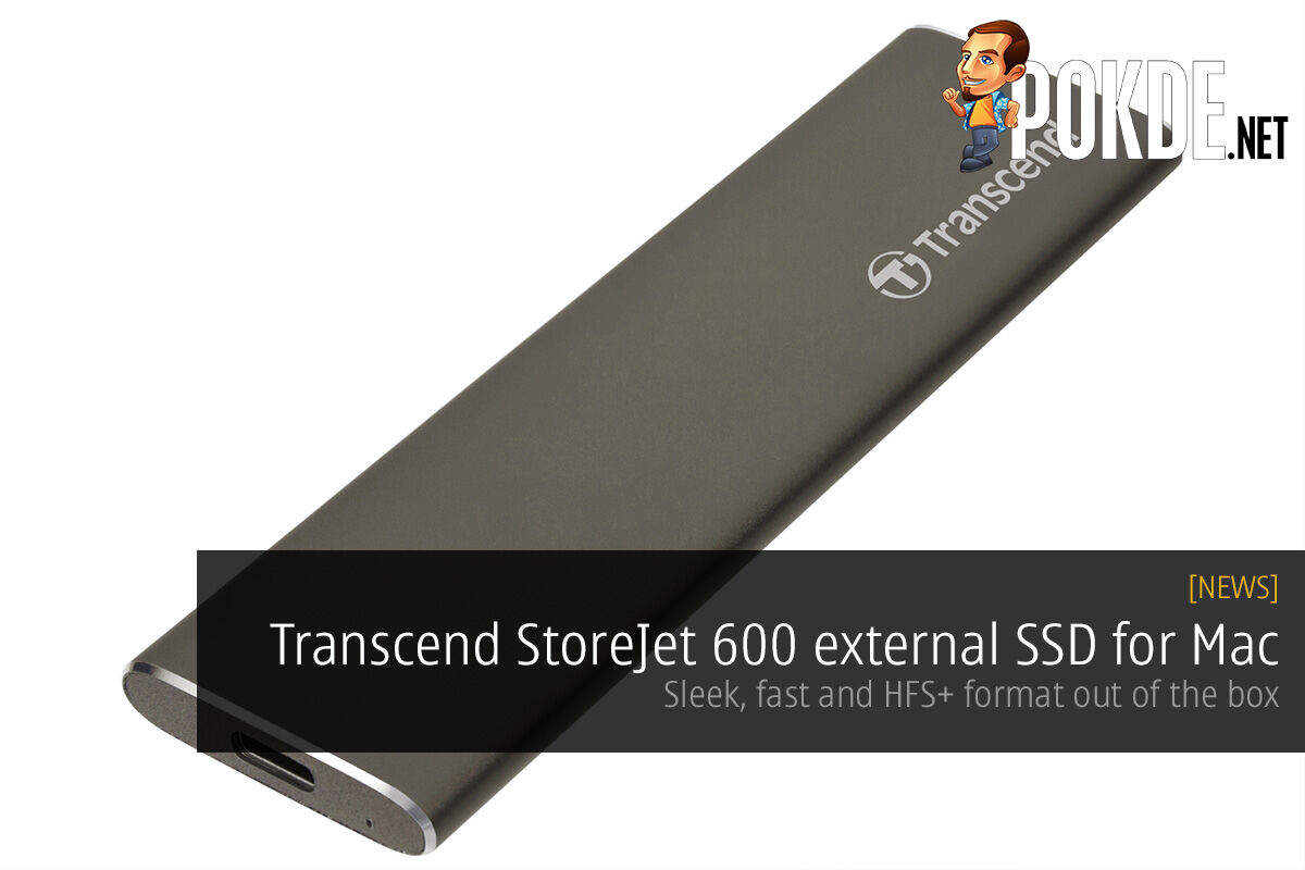 Transcend StoreJet 600 external SSD for Mac; sleek, fast and HFS+ format out of the box 27