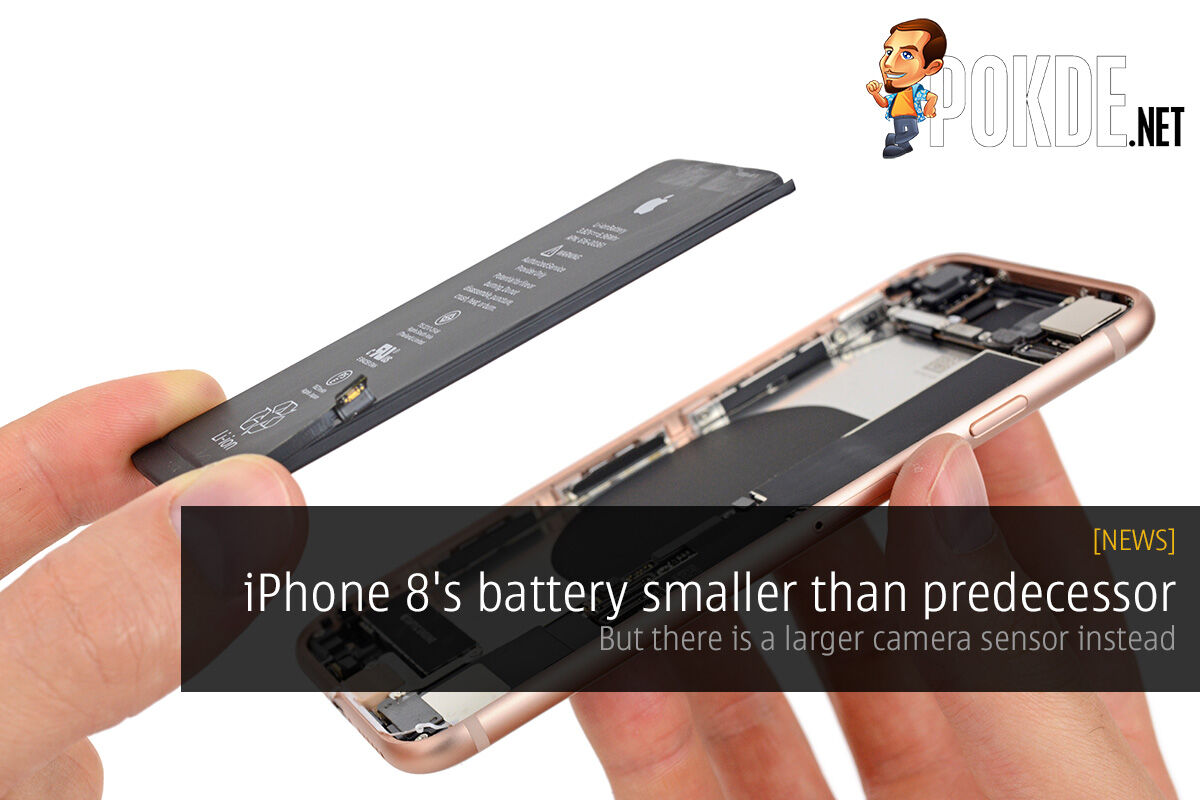 iPhone 8's battery smaller than predecessor; larger camera sensor than iPhone 7 25