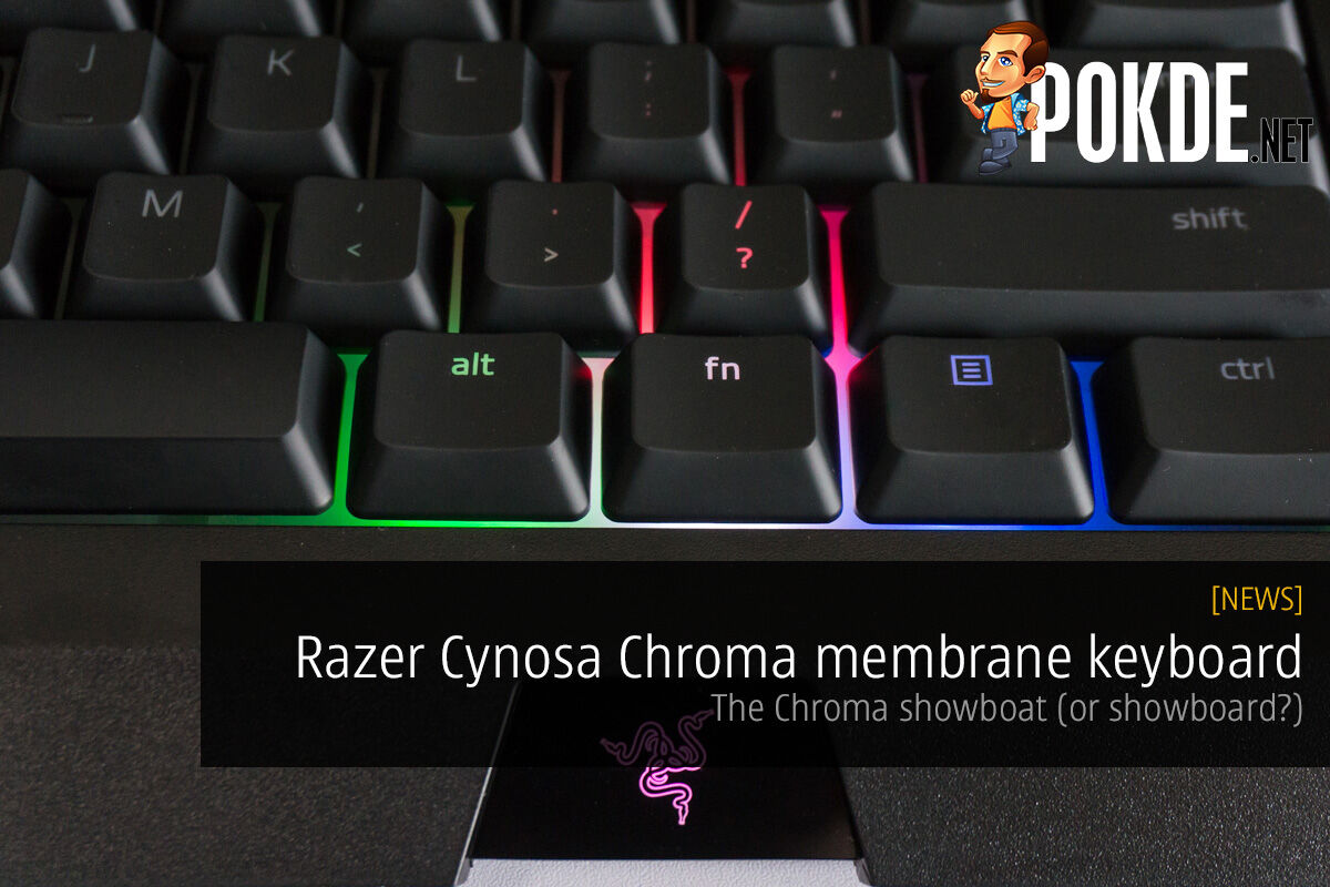 Razer Cynosa Chroma membrane keyboard review; the Chroma showboat (showboard?) 26