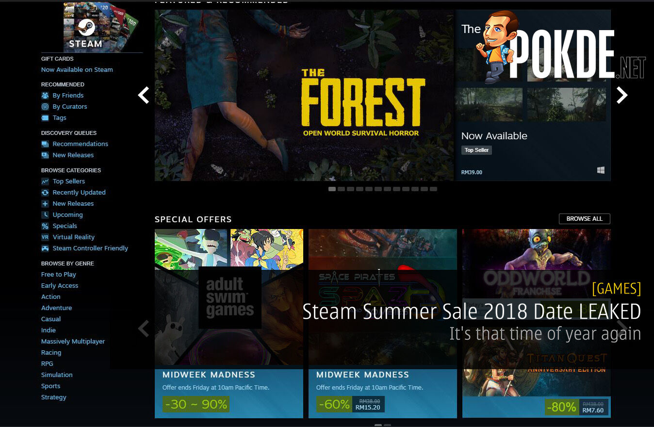Steam Summer Sale 18 Date Leaked It S That Time Of Year Again Pokde Net