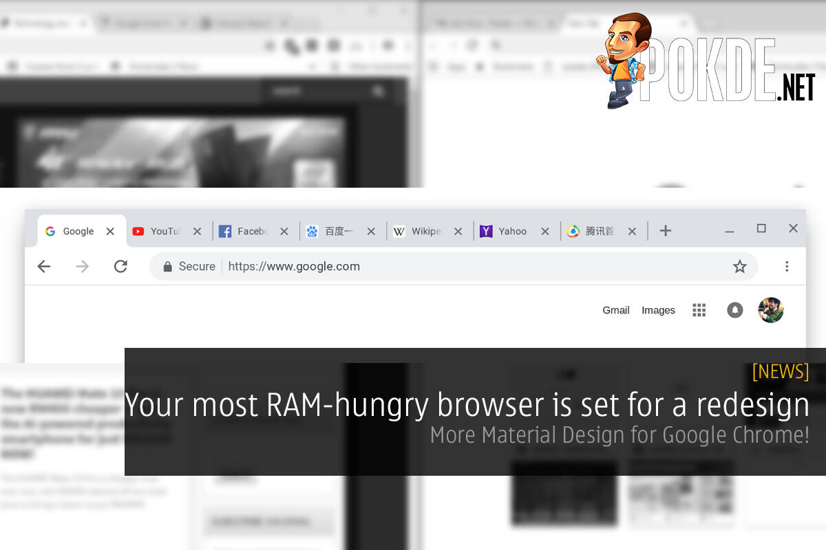 Your most RAM-hungry browser is set for a redesign — more Material Design for Google Chrome! 22