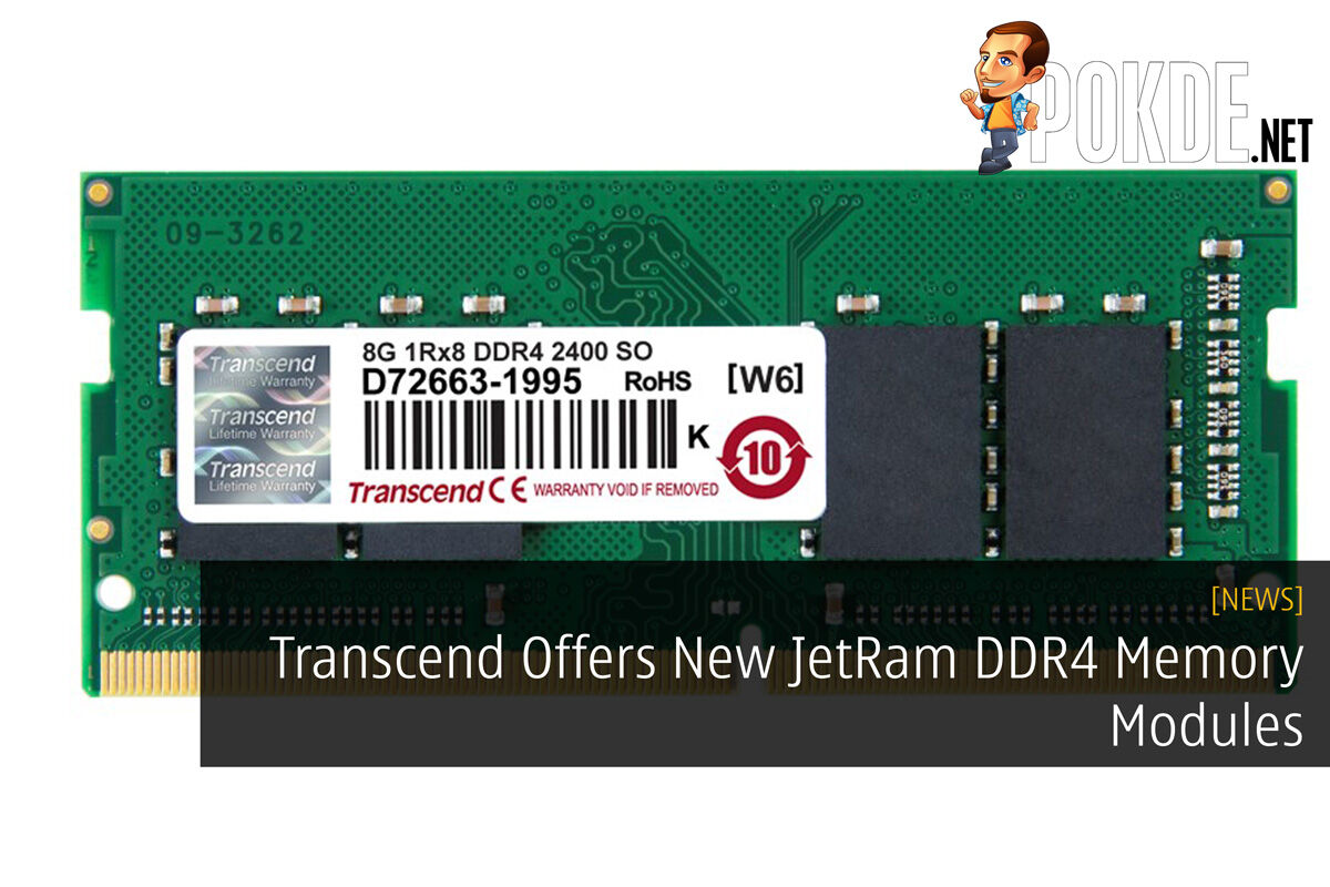 Transcend Offers New JetRam DDR4 Memory Modules 19