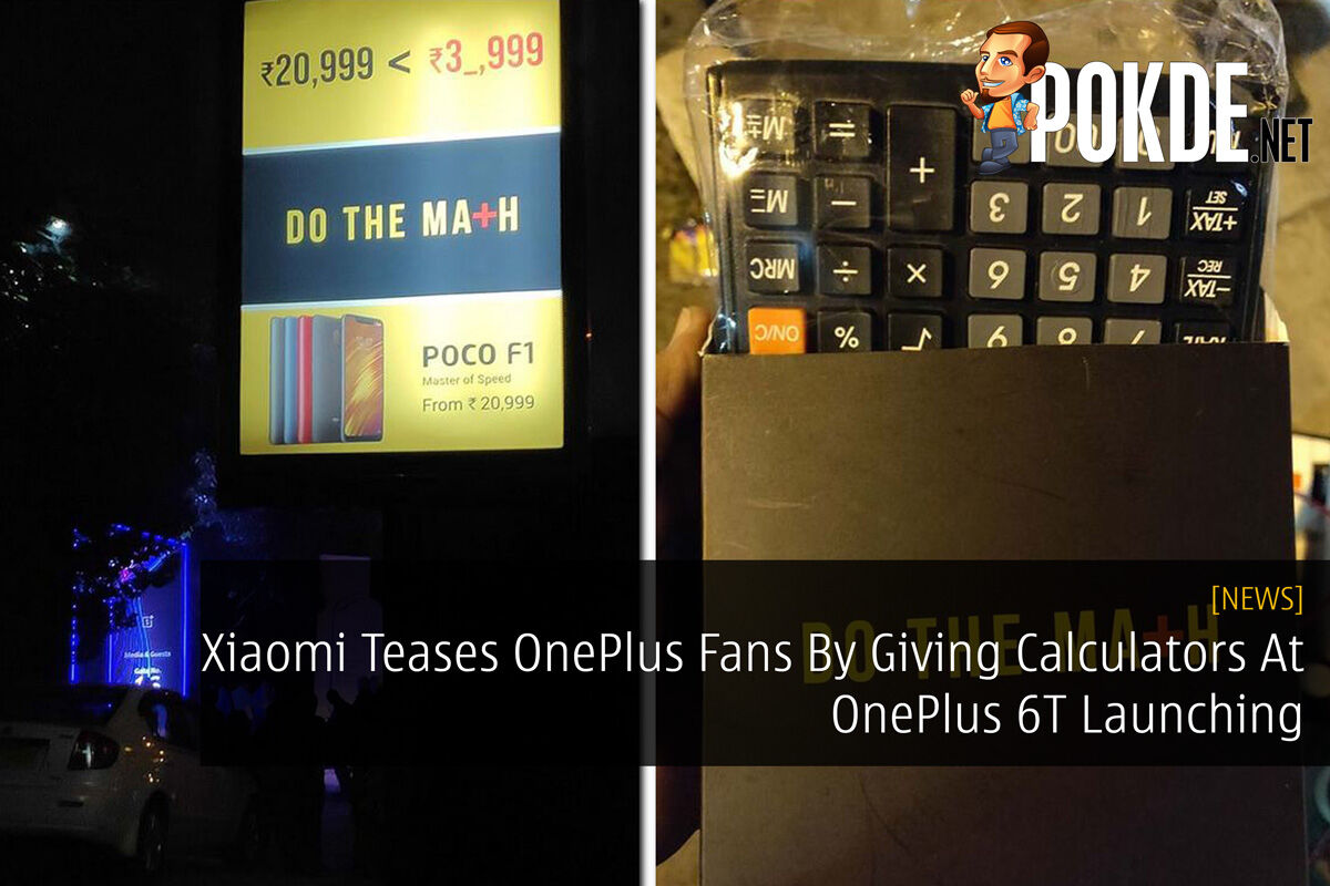 Xiaomi Teases OnePlus Fans By Giving Calculators At OnePlus 6T Launching 30