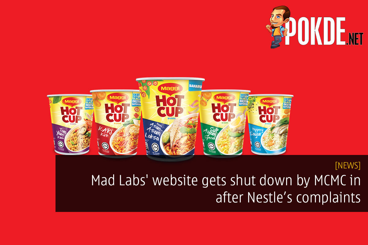 Mad Labs' website gets shut down by MCMC in response to Nestle complaints 18