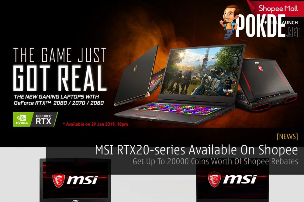 MSI RTX20-series Available On Shopee — Get Up To 20000 Coins Worth Of Shopee Rebates 22
