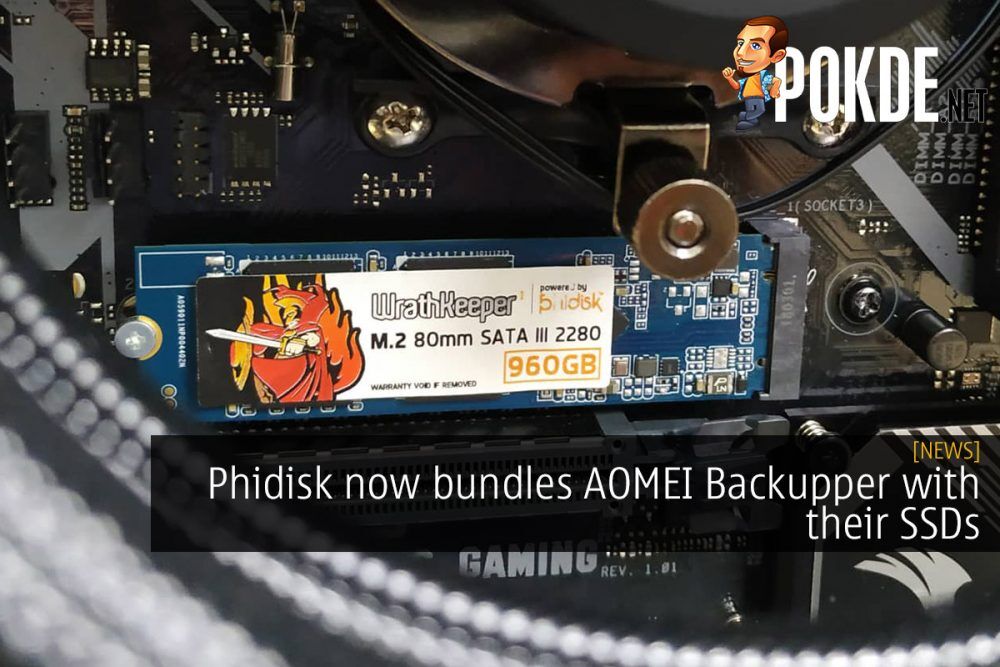Phidisk now bundles AOMEI Backupper with their SSDs 21