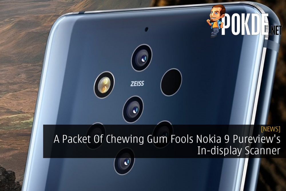 A Packet Of Chewing Gum Fools Nokia 9 Pureview's In-display Scanner 19