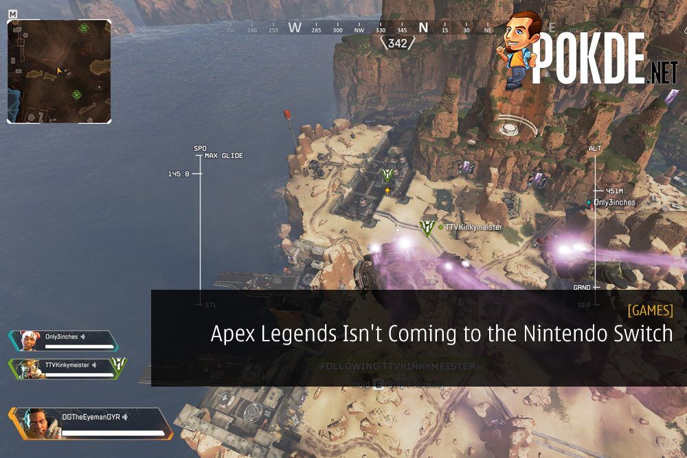 Apex Legends Isn't Coming to the Nintendo Switch