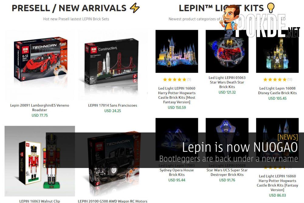 Lepin is now NUOGAO — bootleggers are back under a new name 19