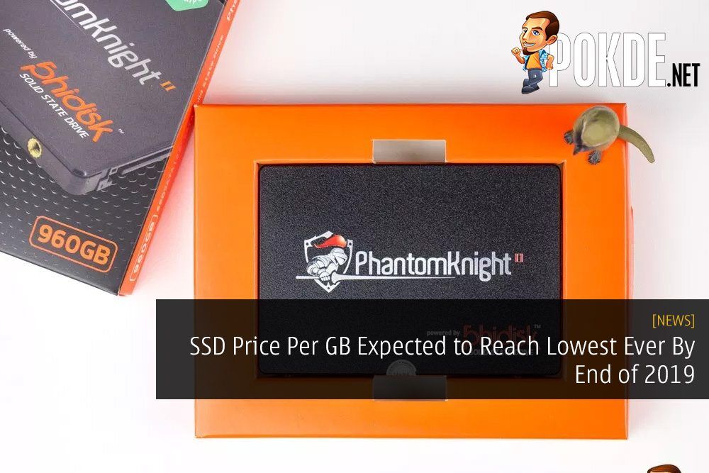 SSD Price Per GB Expected to Reach Lowest Ever By End of 2019