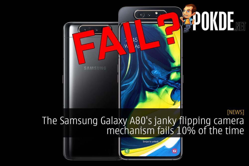 [UPDATED] The Samsung Galaxy A80's janky flipping camera mechanism fails 10% of the time 19