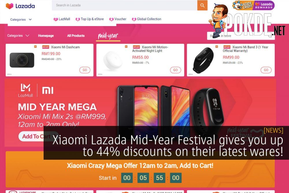 Xiaomi Lazada Mid-Year Festival gives you up to 44% discounts on their latest wares! 21