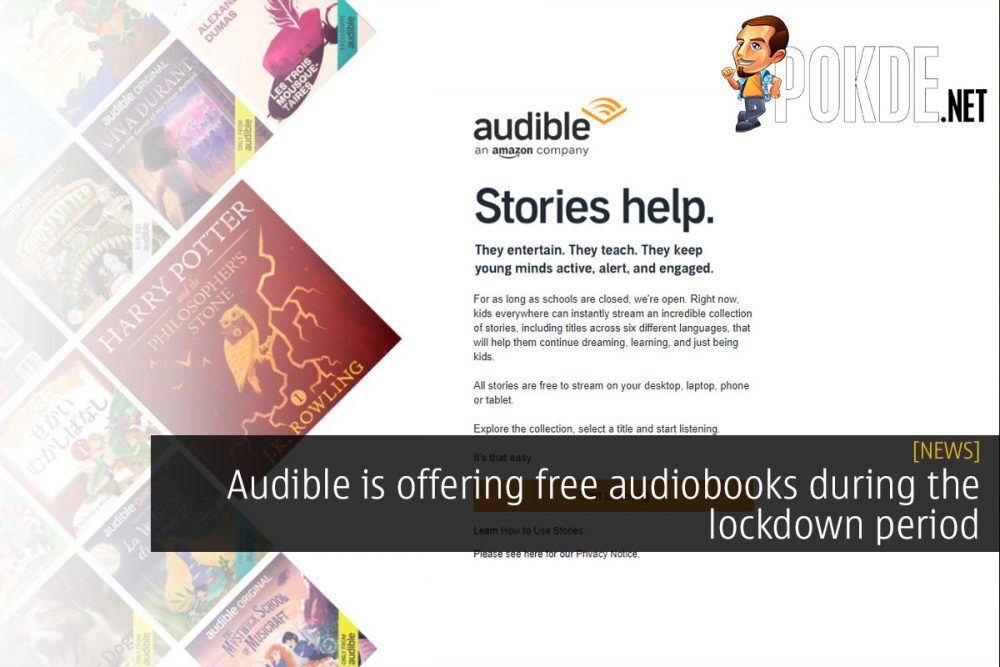 Audible is offering free audiobooks during the lockdown period 24
