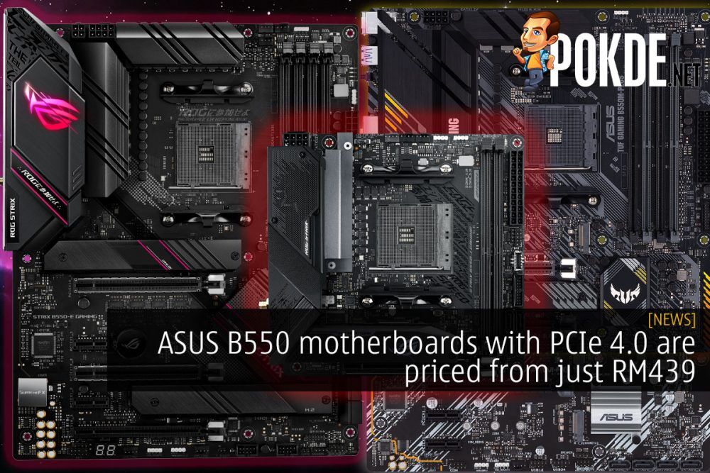 ASUS B550 motherboards PCIe 4.0 RM439 cover