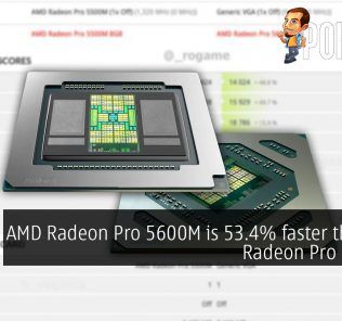 AMD Radeon Pro 5600M is 53.4% faster than the Radeon Pro 5500M! 20