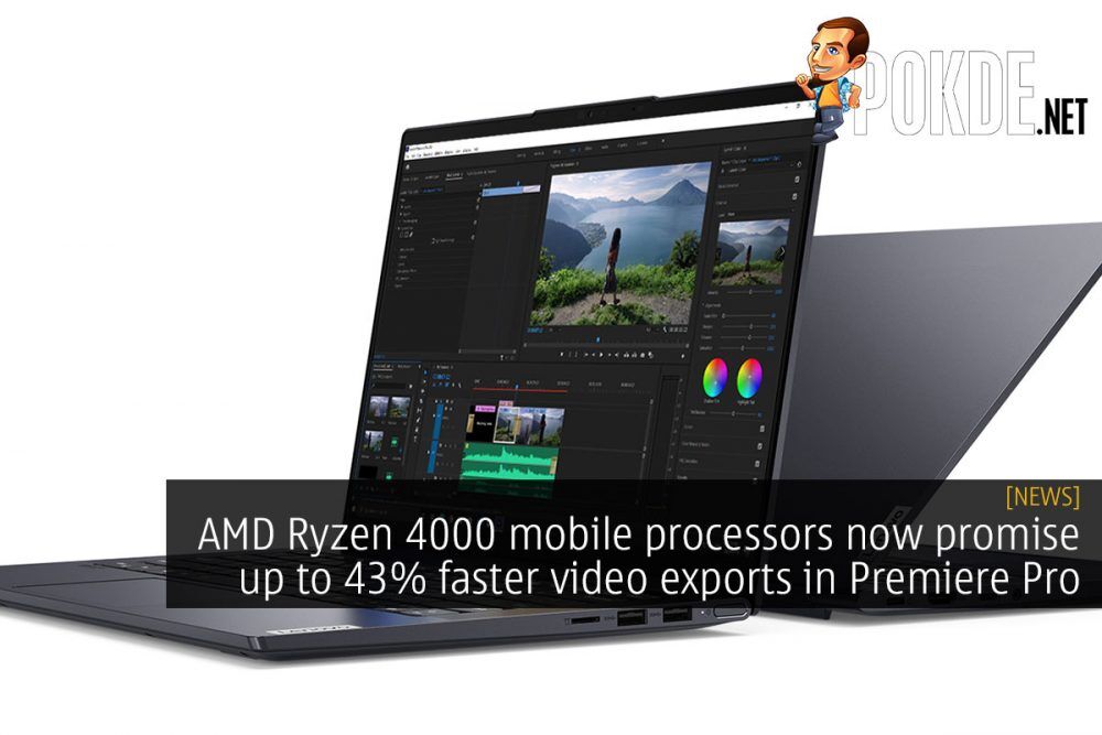 AMD Ryzen 4000 mobile processor Adobe Premiere Pro cover
