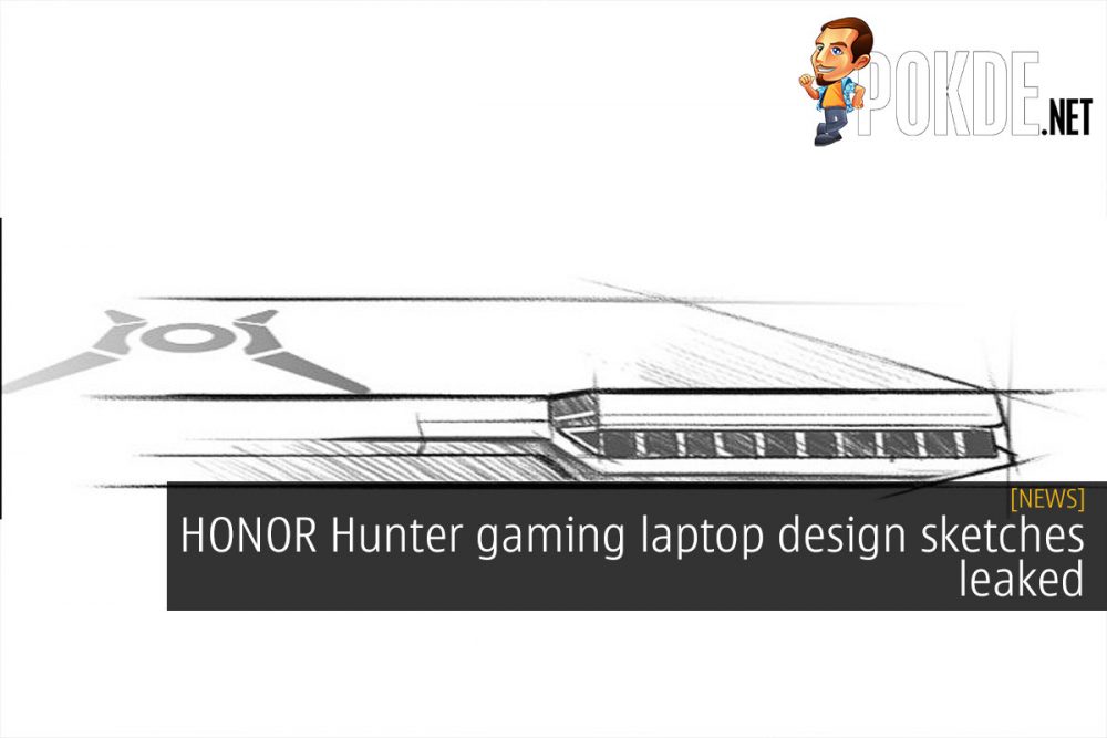 HONOR hunter gaming laptop design sketches leaked cover