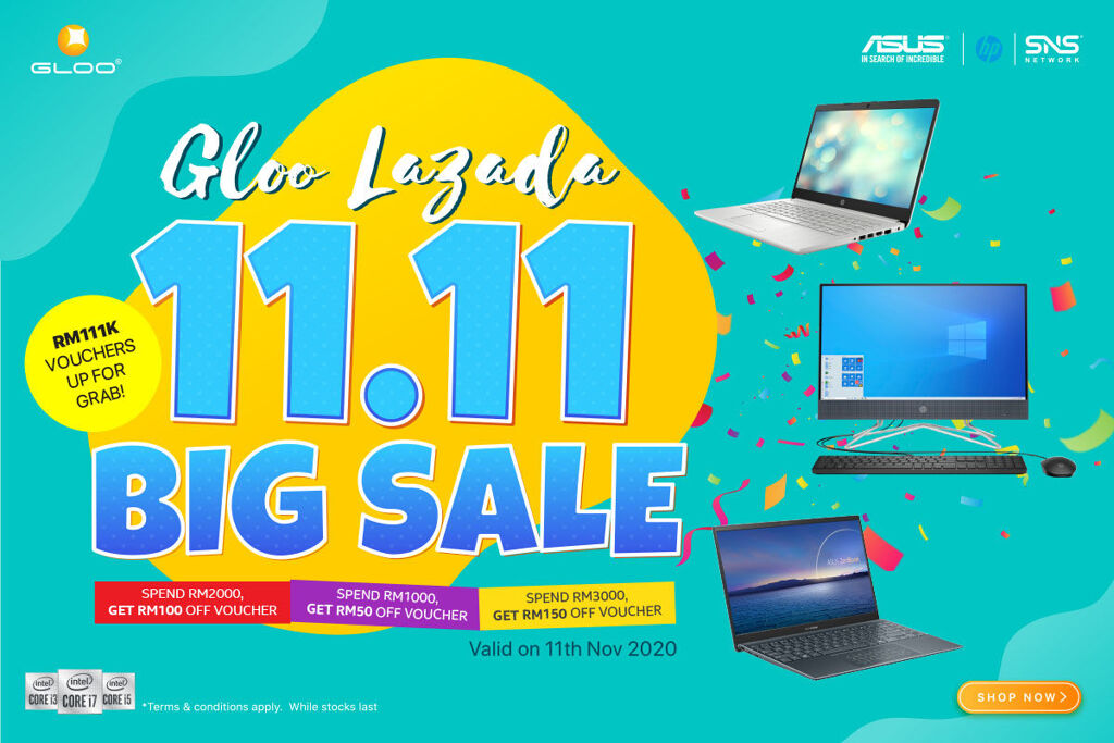 GLOO Lazada 11.11 big sale