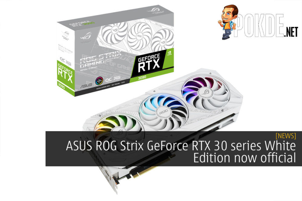 ASUS ROG Strix GeForce RTX 30 Series White card cover