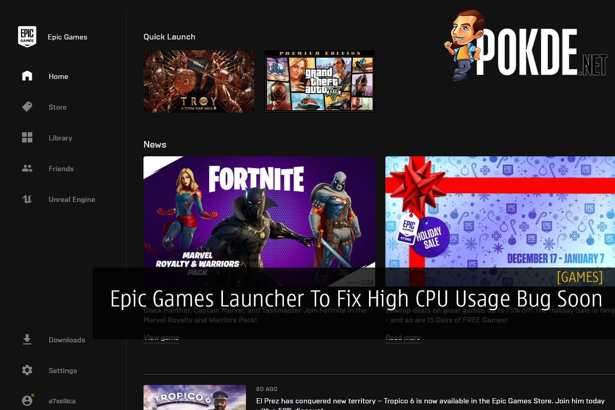 Epic games Launcher. Unite game Launcher.
