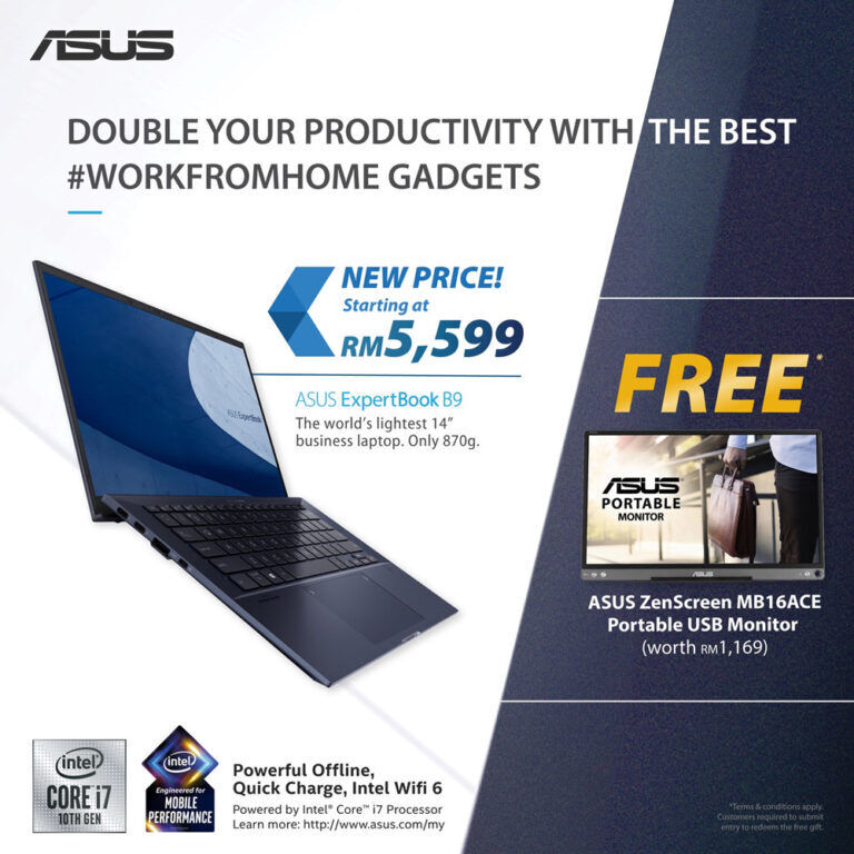 ASUS Malaysia Hosts Special Promotion When You Purchase The ASUS ExpertBook B9 20