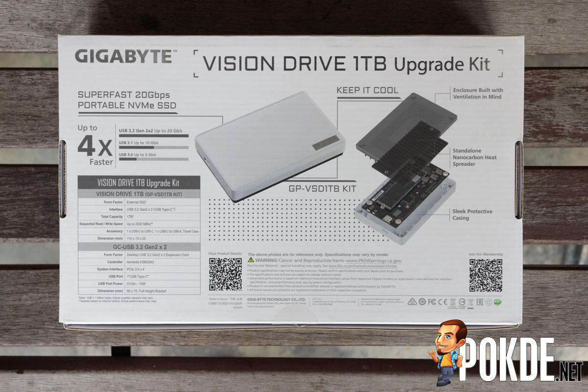 GIGABYTE VISION DRIVE 1TB Upgrade Kit Review — Speed On The Go 20