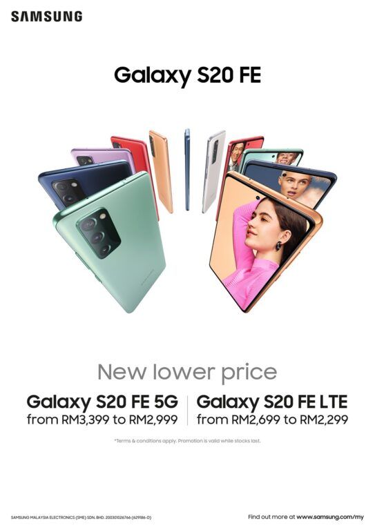 Samsung Galaxy S20 FE and Galaxy Z Flip Prices Have Been Reduced in Malaysia
