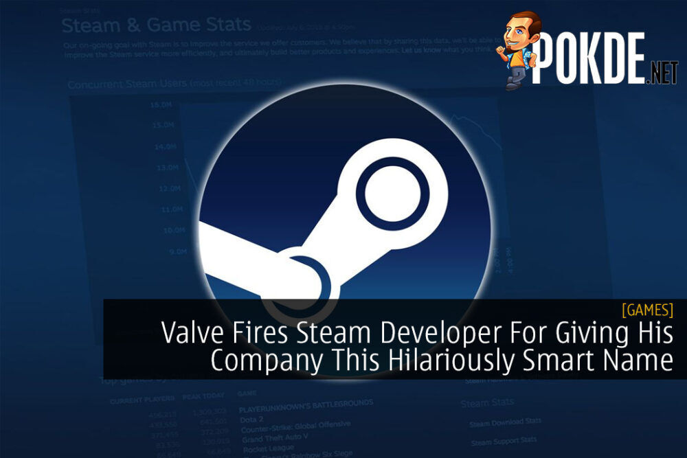 Valve Fires Steam Developer For Giving His Company This Hilariously Smart Name