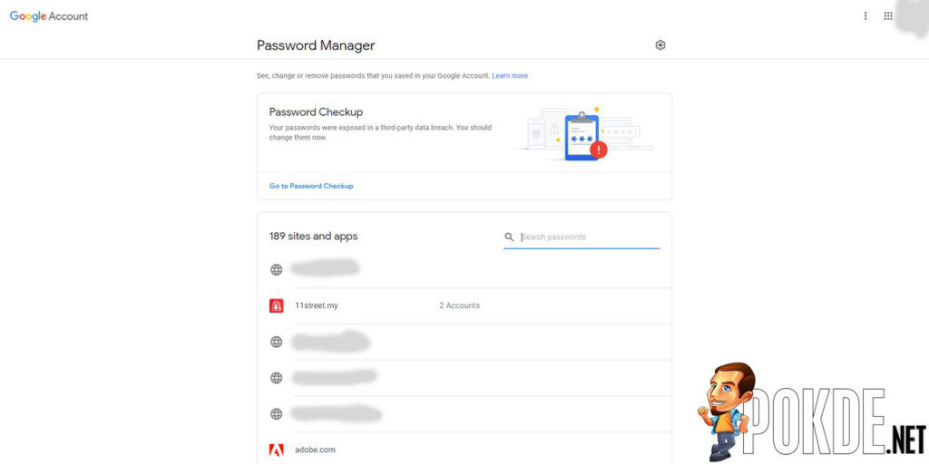 Google Password Manager ss