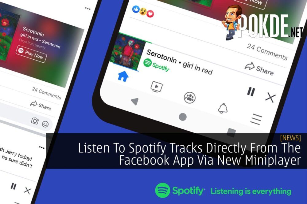 Spotify Miniplayer Facebook app cover
