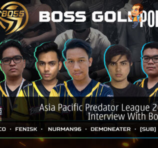 Asia Pacific Predator League 2020/21 Interview With Boss Gold