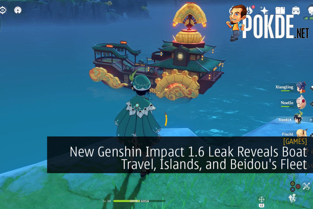 New Genshin Impact 1.6 Leak Reveals Boat Travel, Islands, and Beidou's Fleet