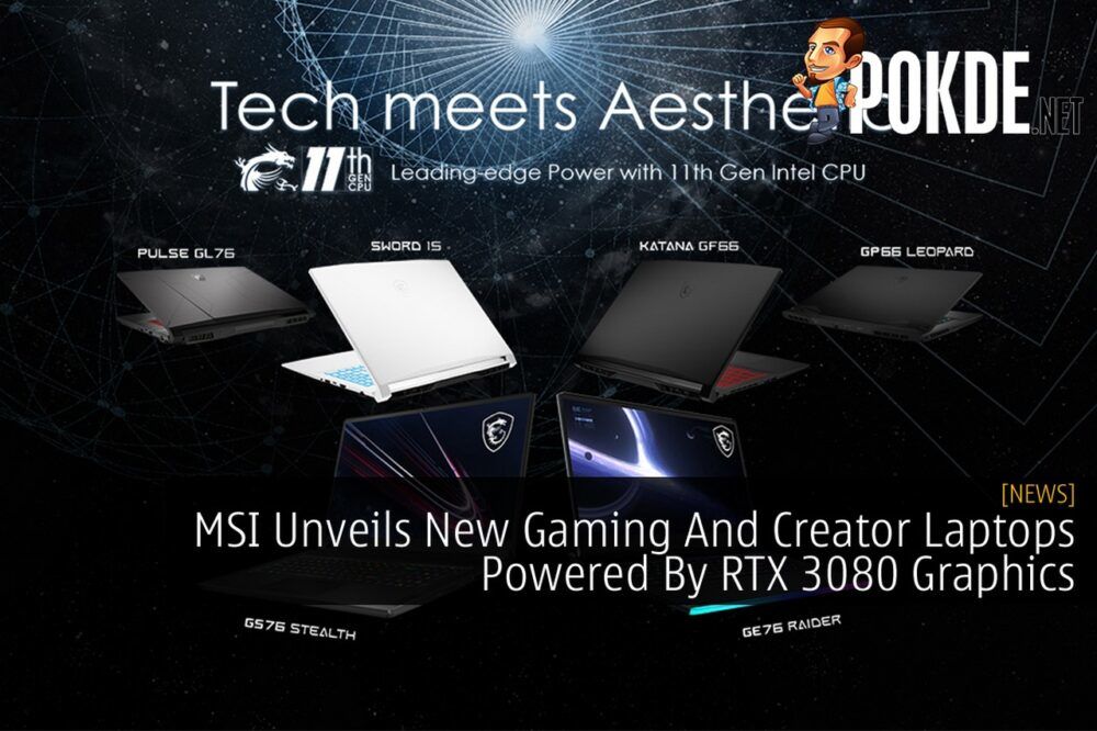 MSI Unveils New Gaming And Creator Laptops Powered By RTX 3080 Graphics cover