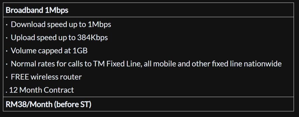 TM Broadband Lite 1Mbps is Back in Malaysia - But Why Though?