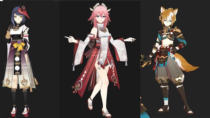 Latest Genshin Impact Leak Reveals 3 New Characters Yae Sara Gorou