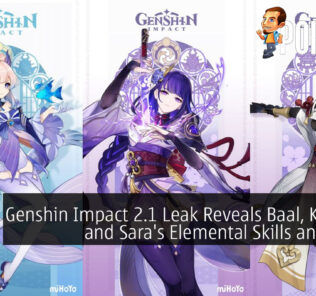 Genshin Impact 2.1 Leak Reveals Baal, Kokomi, and Sara's Elemental Skills and Burst