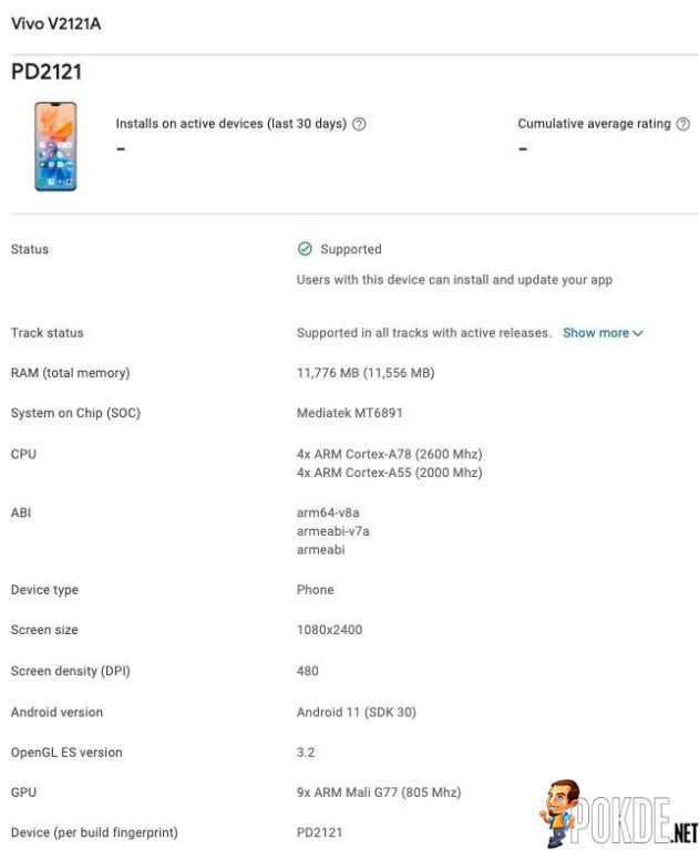 vivo S10 Specs Leaked On Google Play Console 25