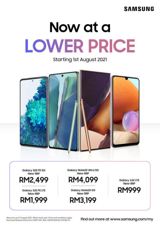 Samsung Malaysia Galaxy smartphone price drop