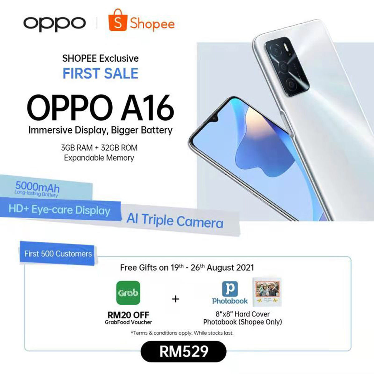 Oppo a16 price in malaysia
