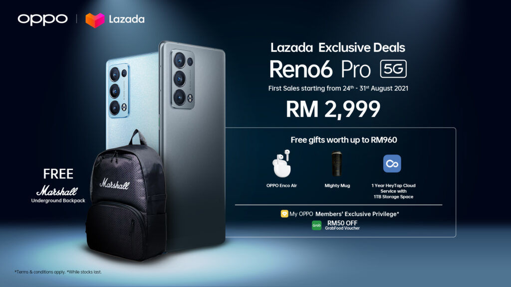 Get Free Gifts Worth RM960 When OPPO Reno6 Pro Goes On Sale Next Week 23