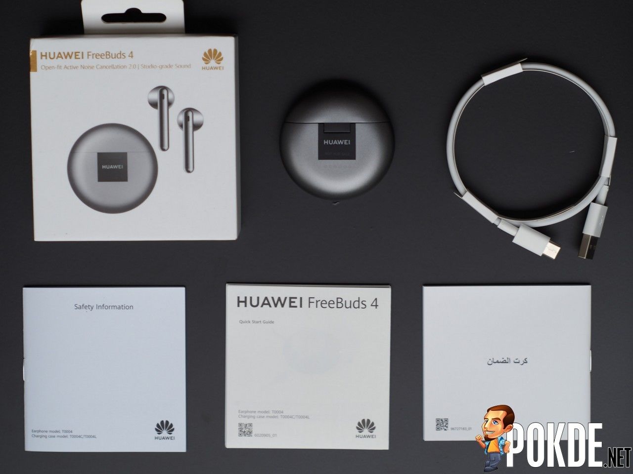 Huawei FreeBuds 4 TWS Earbuds Bluetooth 5.2 Wireless Earphone Noise  Cancellation
