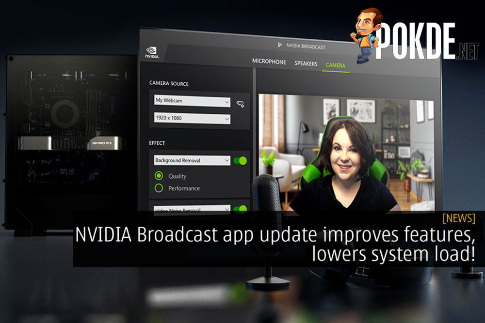 NVIDIA Broadcast App 1.3 update cover
